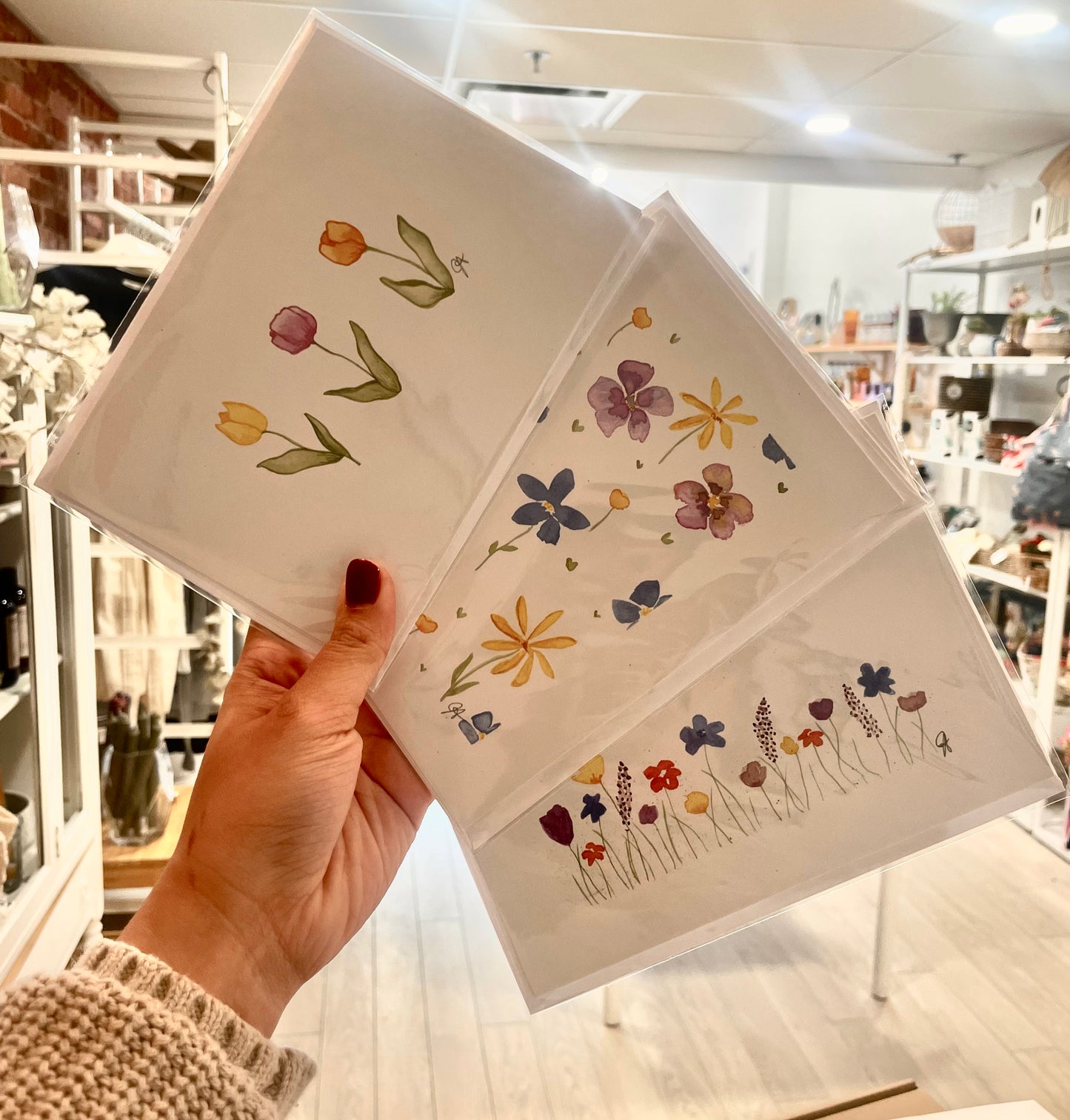 Floral Greeting Cards - Julie Yvonne Art