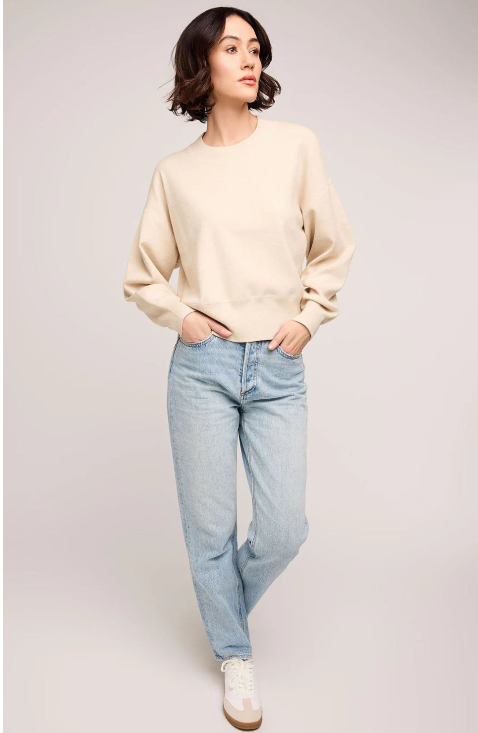 Heather Oat Sweater by Gentle Fawn
