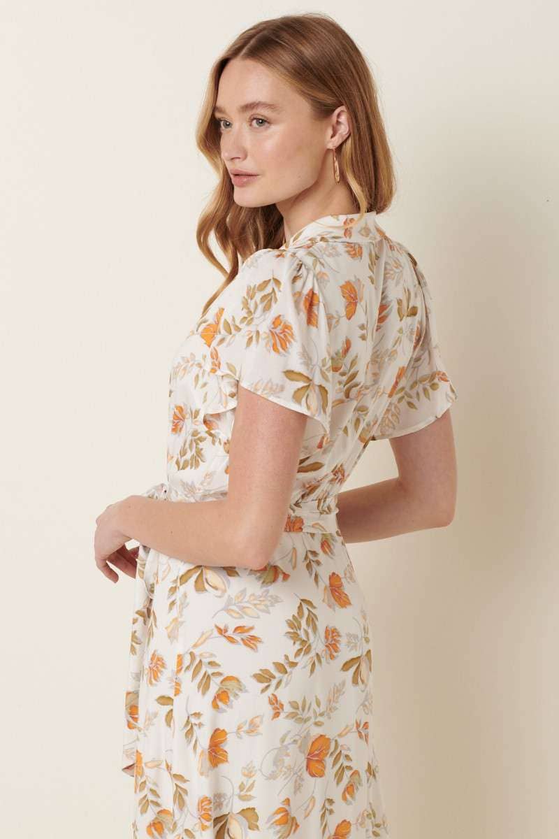 Floral Maxi Wrap Dress