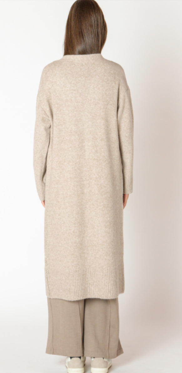 Longline Open Cardigan