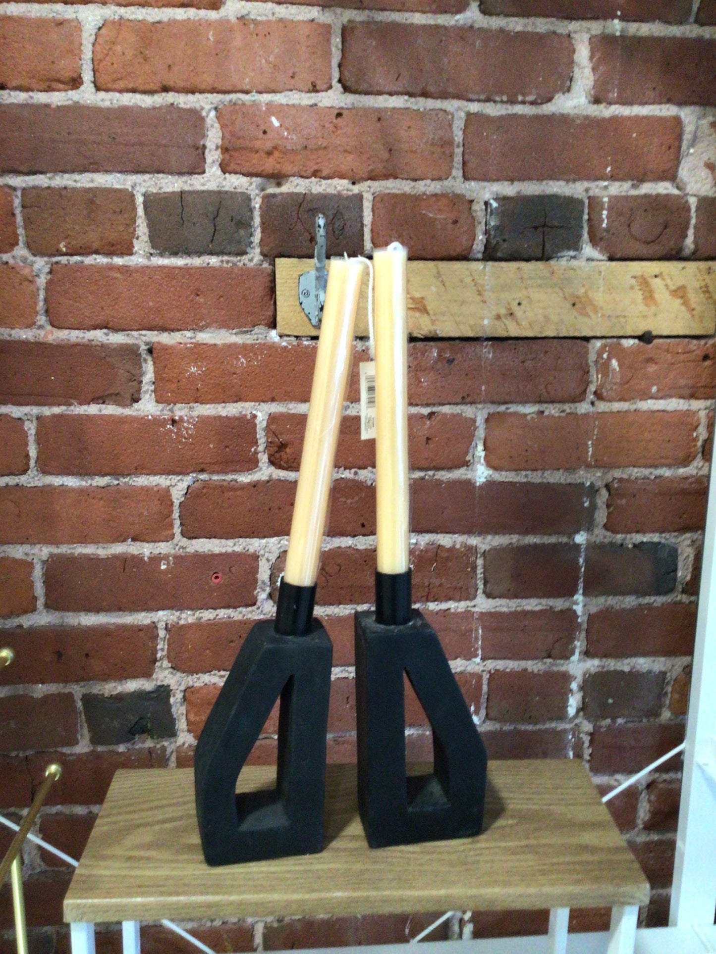 Textured Black Taper Holders