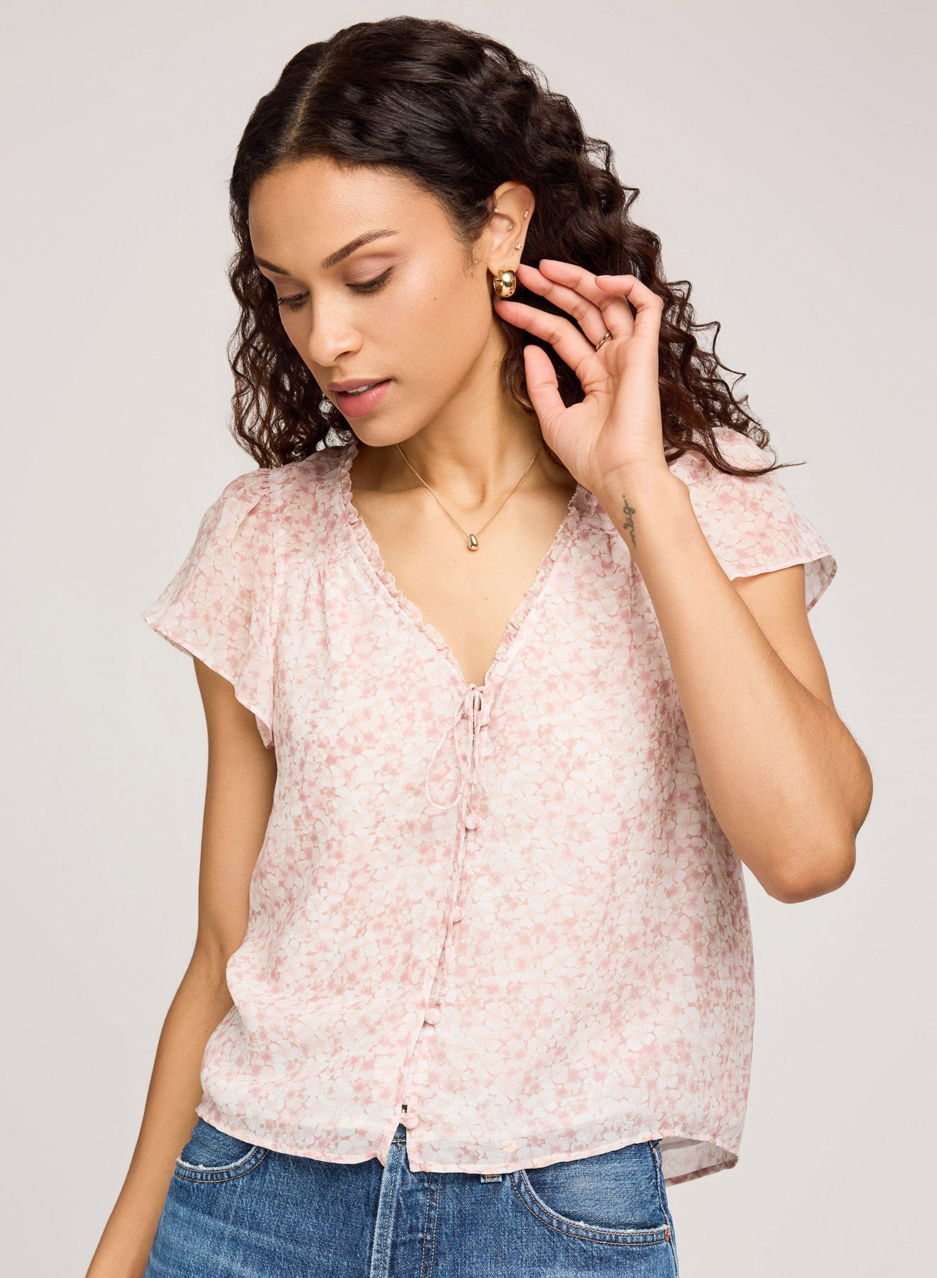 Pink Carlotta Top by Gentle Fawn