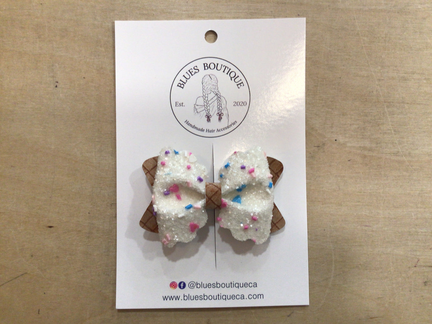 Medium Single Pigtail Bows by Blues Boutique