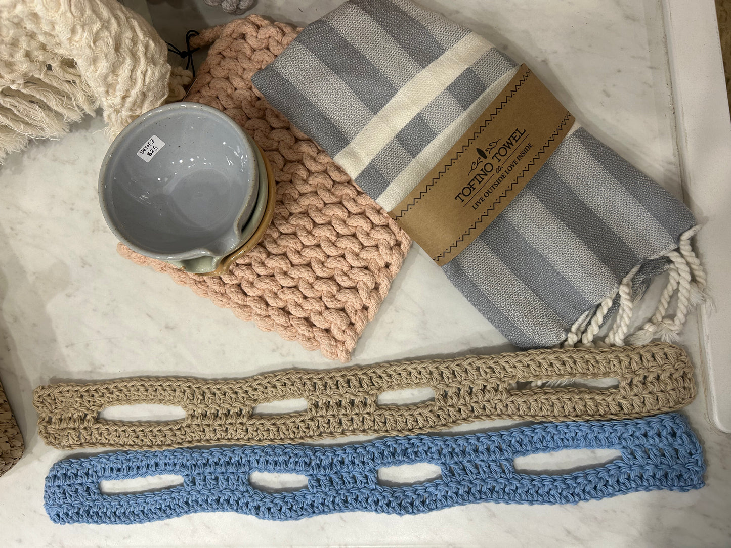 Summersky Crochet Tea Towel Hanger