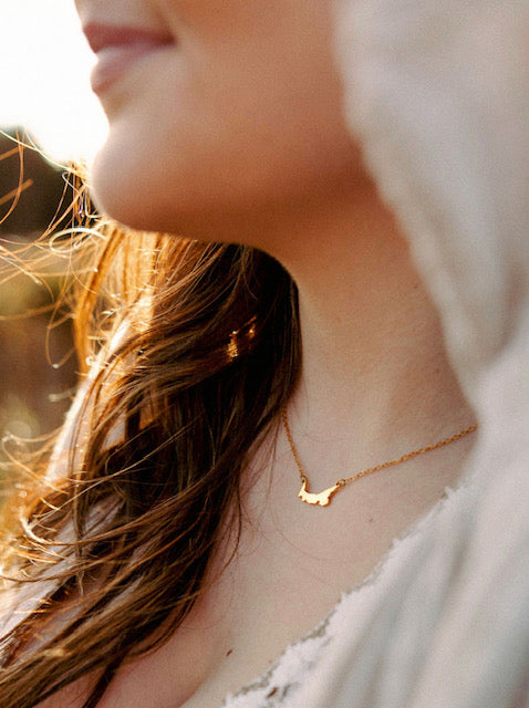PEI Map Necklace: Mini (2 cm), Tiny (1.5 cm)