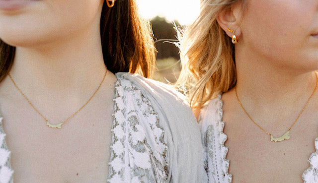 PEI Map Necklace: Mini (2 cm), Tiny (1.5 cm)
