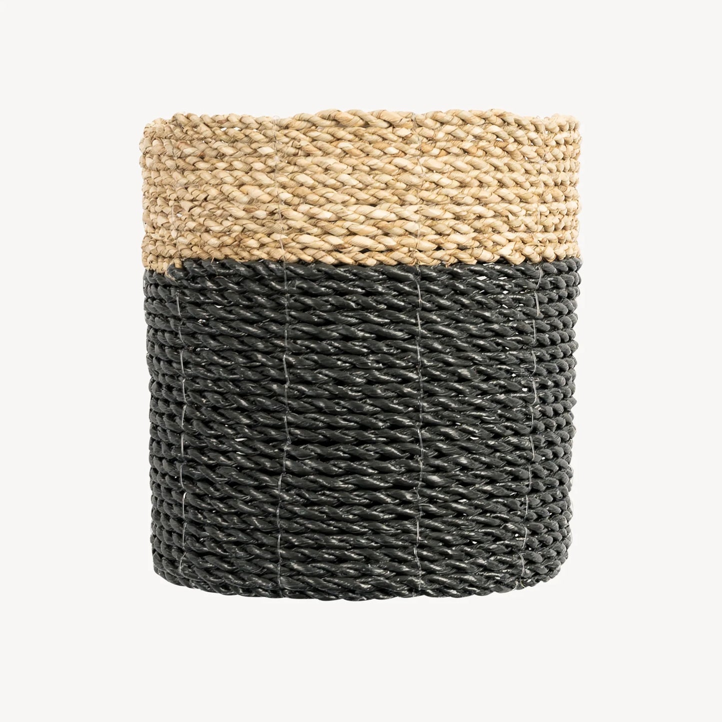 Plant Basket (Black and Natural, 3 sizes)