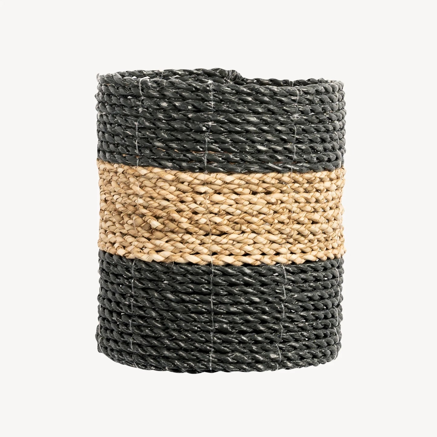 Plant Basket (Black and Natural, 3 sizes)