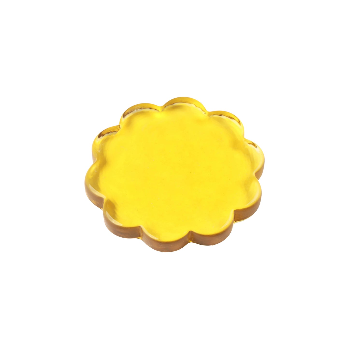 Daisy Coaster Amber S/4