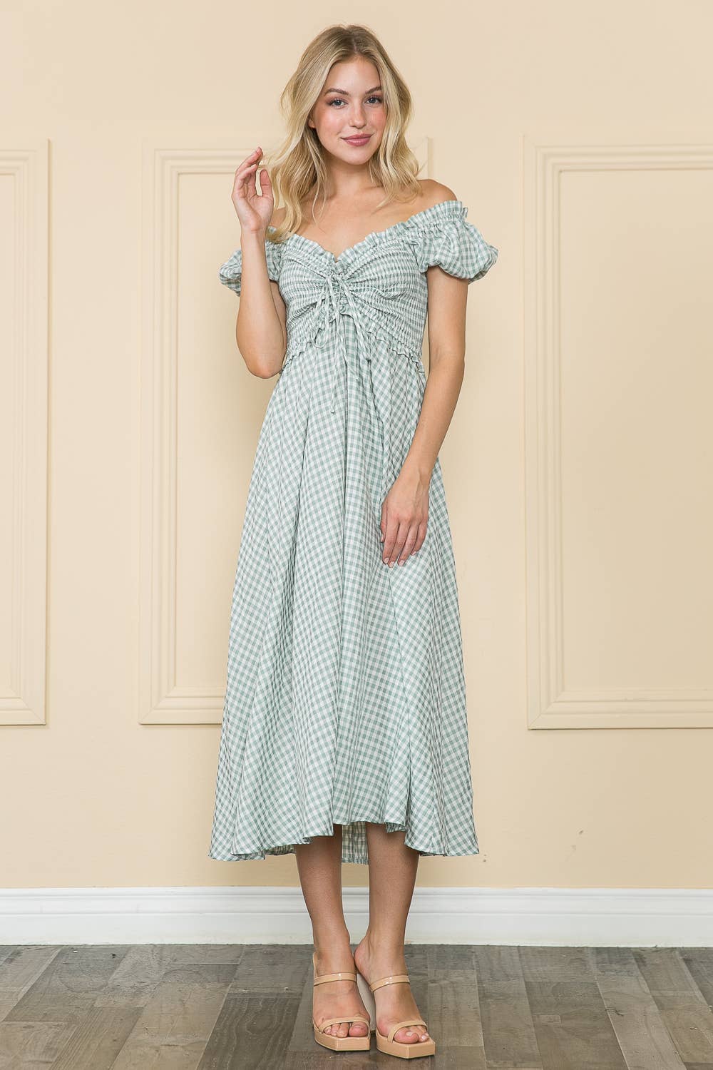 Ruffled Gingham Dress