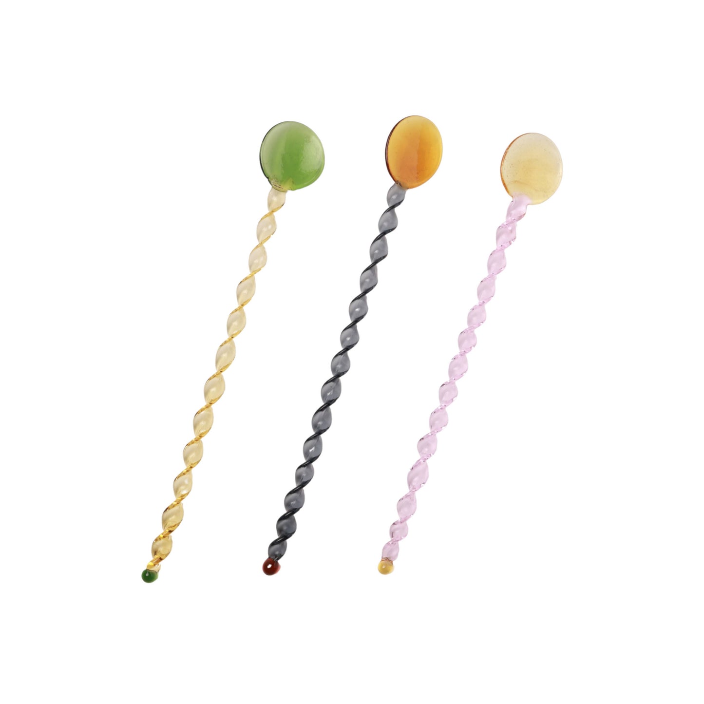 Daisy Spiral Spoon Pink