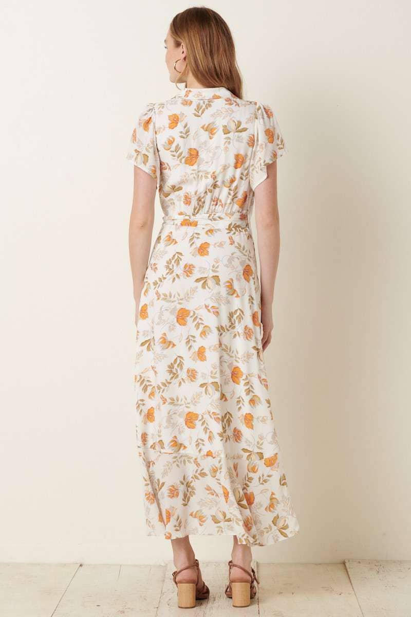 Floral Maxi Wrap Dress