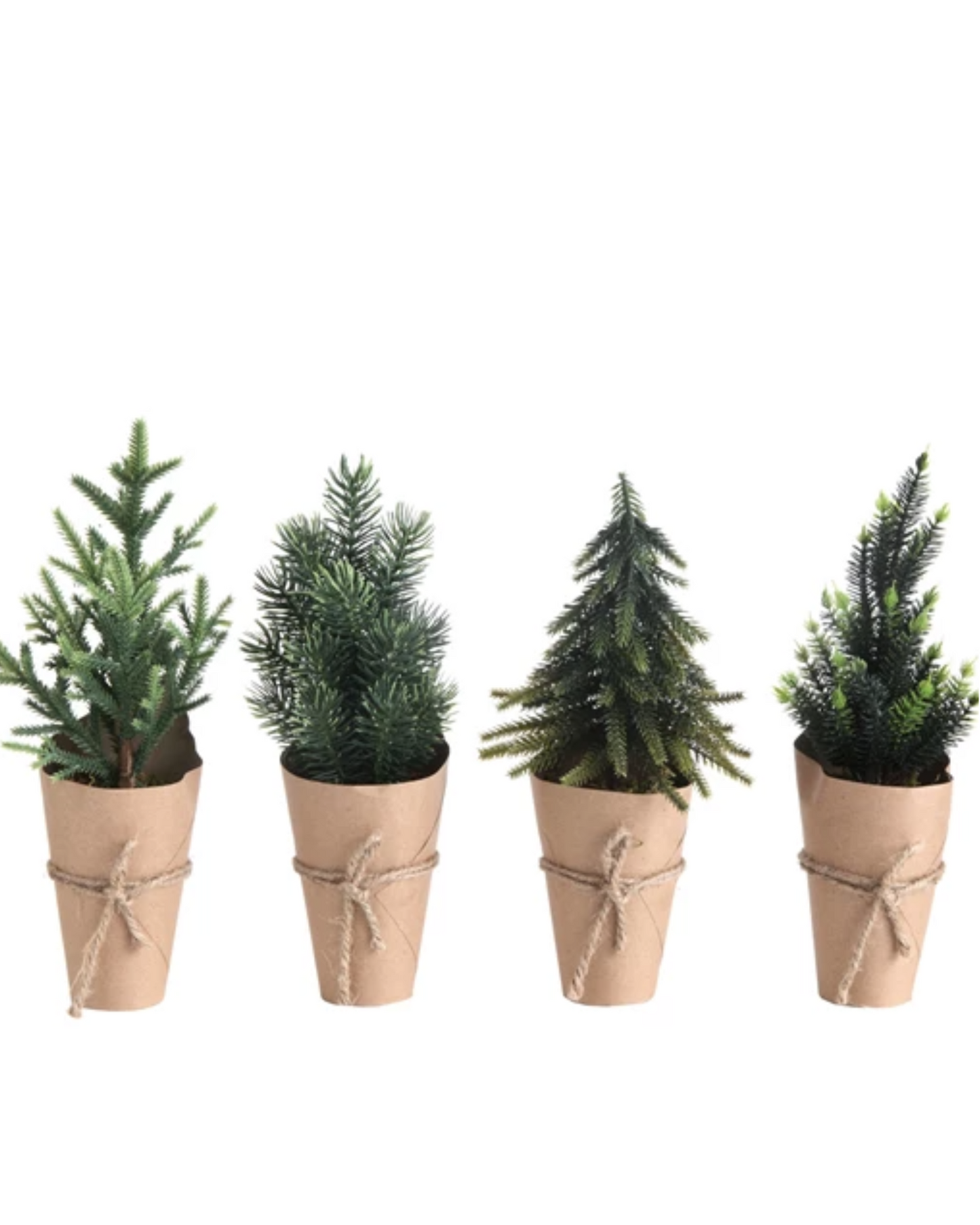 Faux Tree with Paper Wrapped Pot