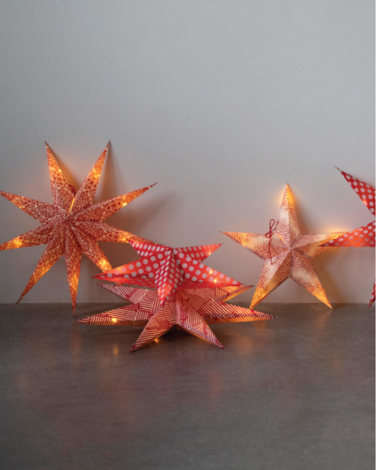 7-Point Printed Paper Star Ornament