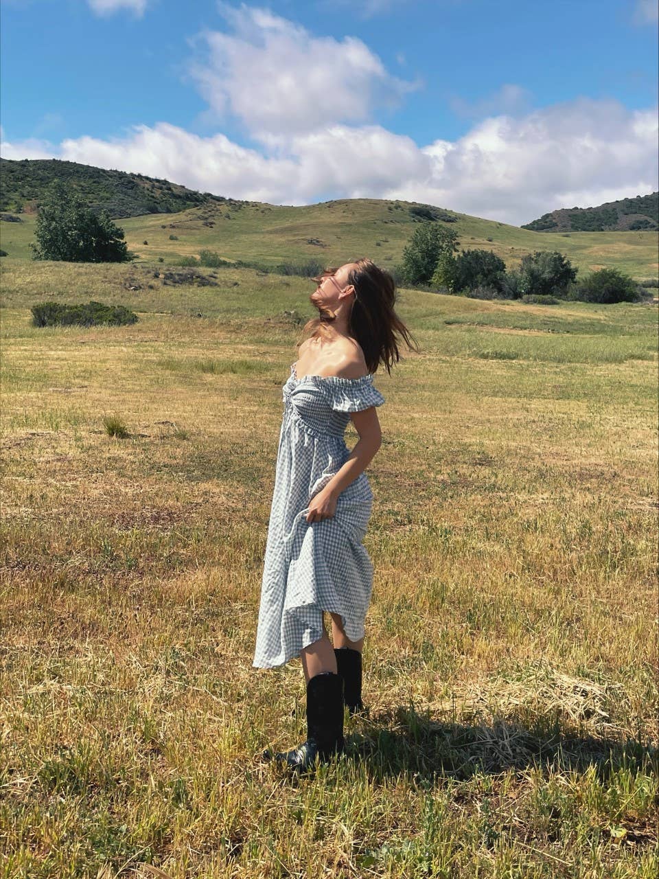 Ruffled Gingham Dress