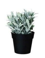 Faux Herbs in Plastic Pots, 4 Styles