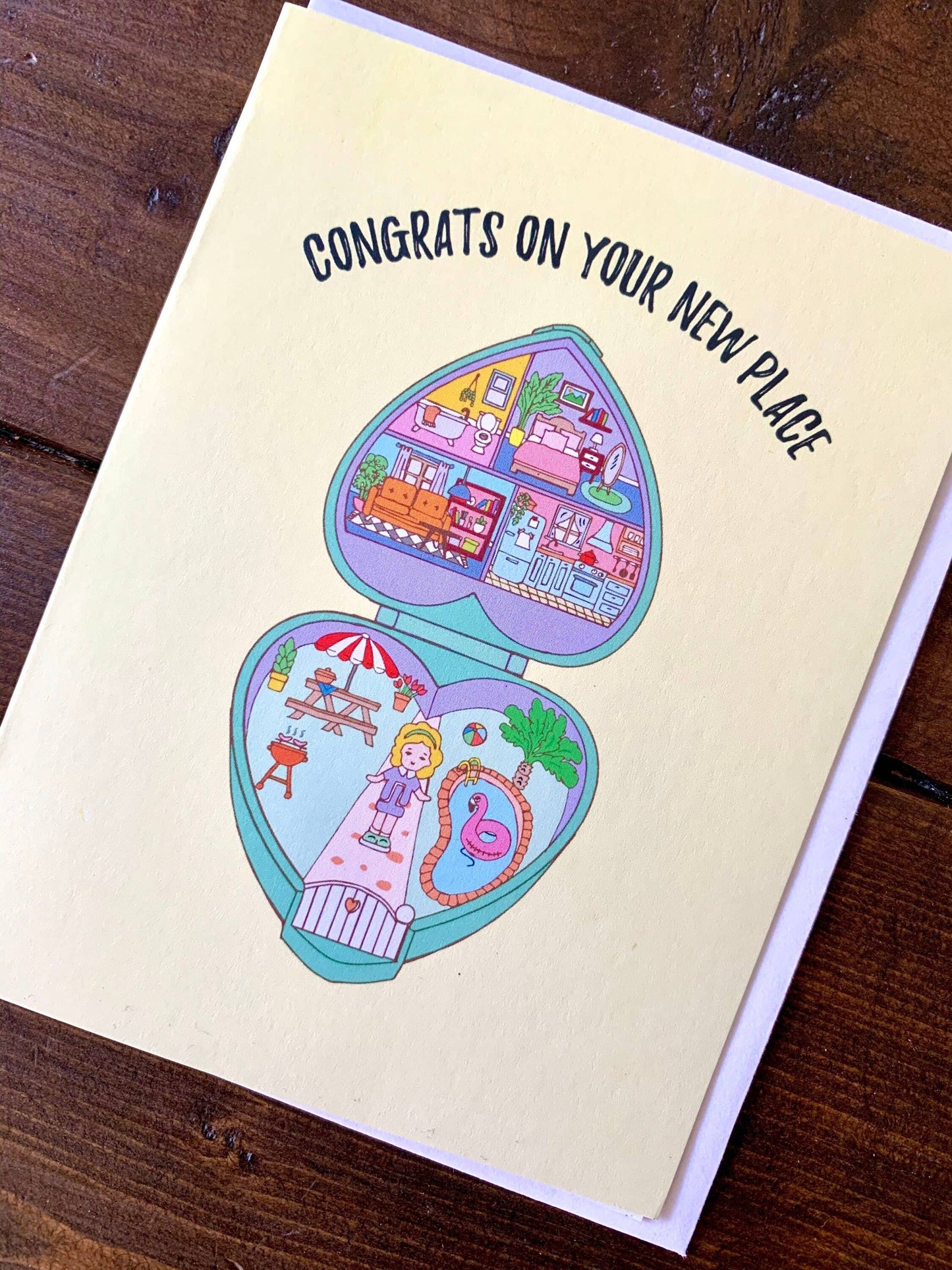 Polly Pocket Housewarming Card