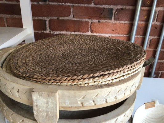 Round Placemat, Dark Brown