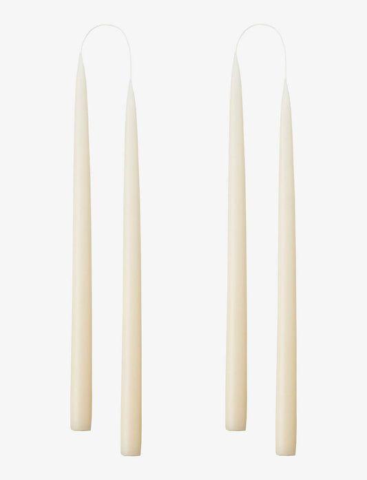 Off White Danish Taper Candle | Set of 2