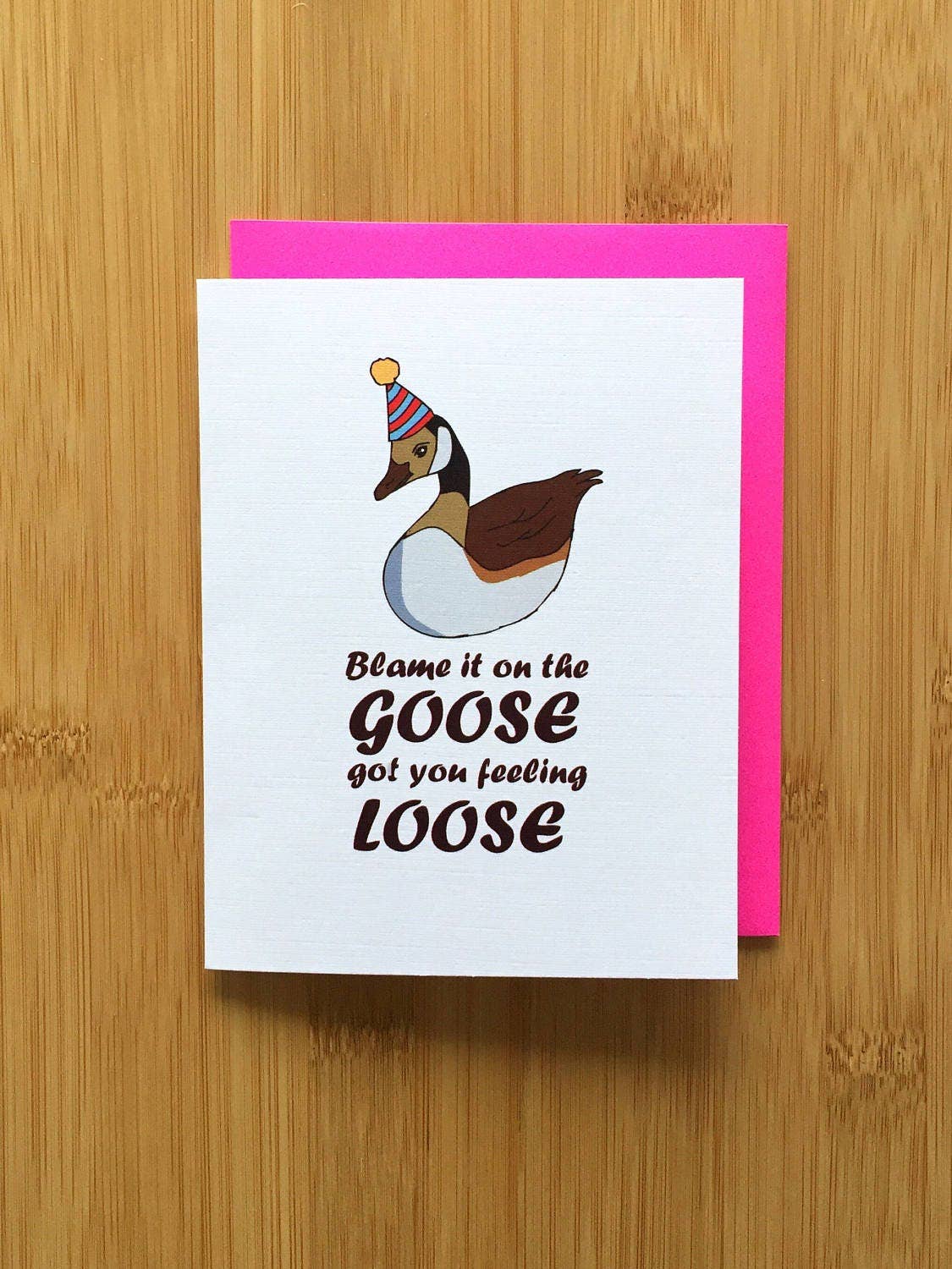 Birthday Goose Card