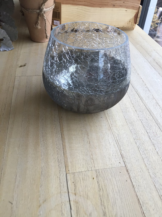 Moonlight Crackle Votive,Large