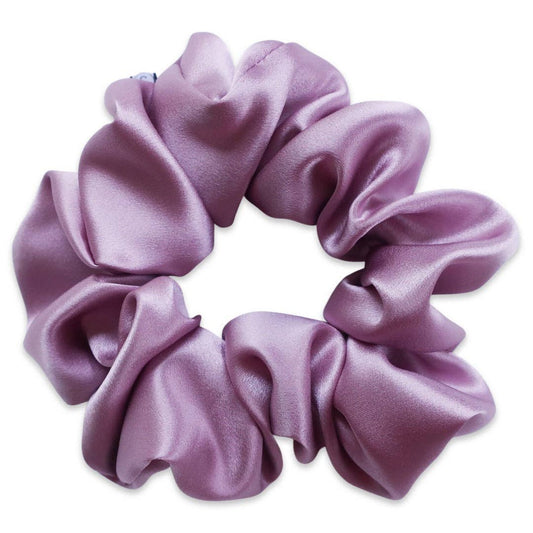 100% Silk Light Purple Scrunchie
