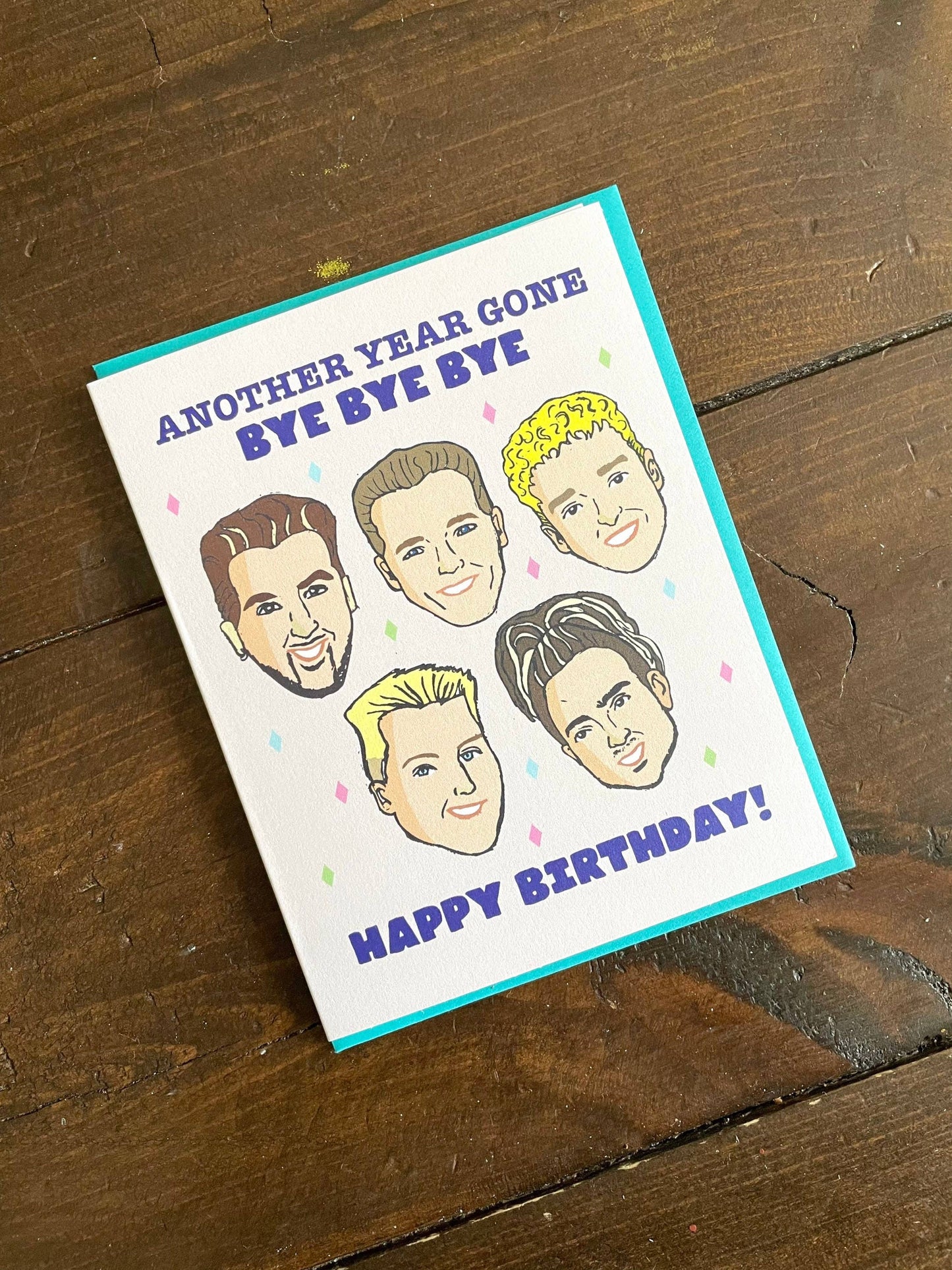 NSYNC 90s Boyband Birthday Card