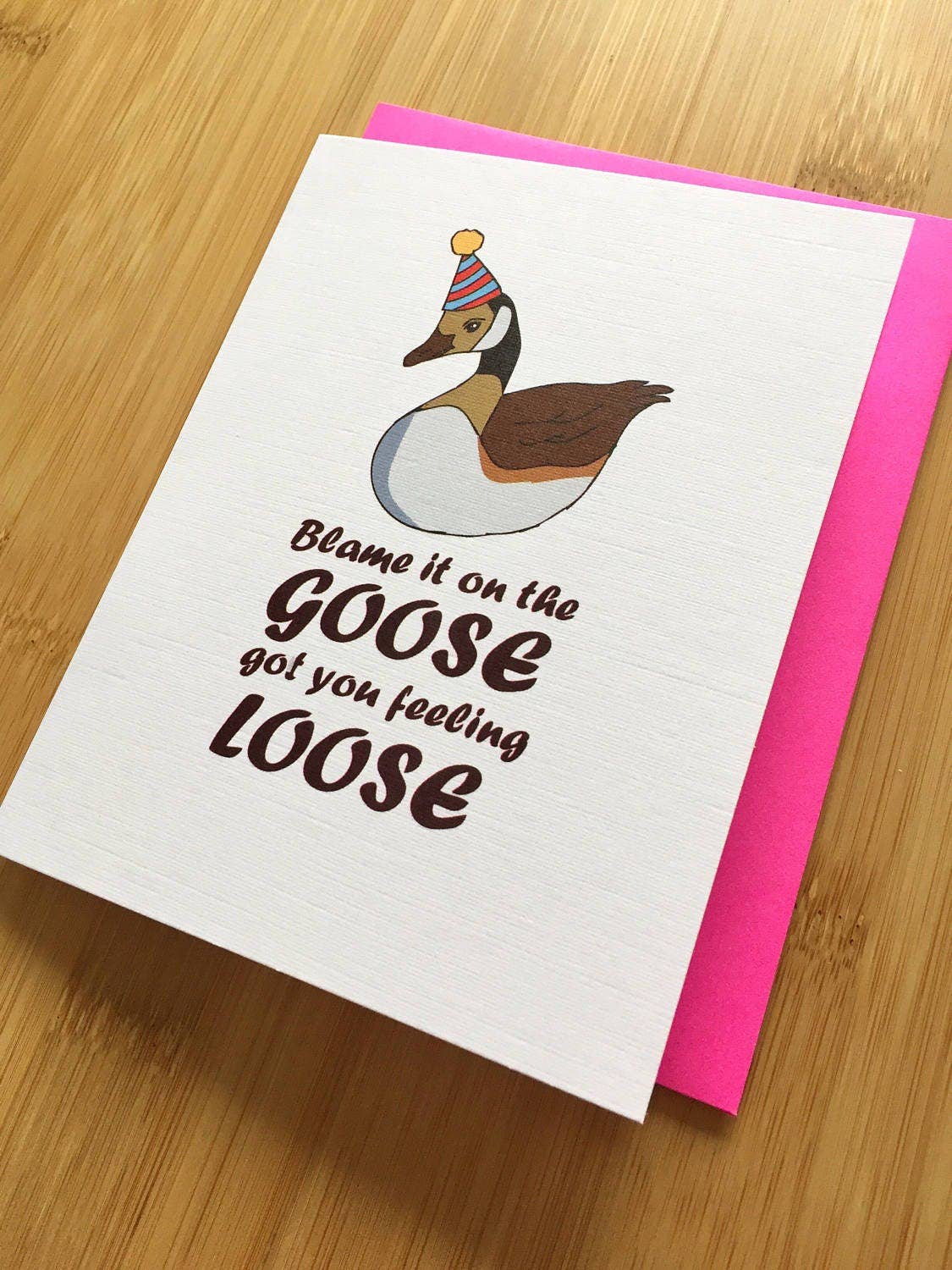 Birthday Goose Card