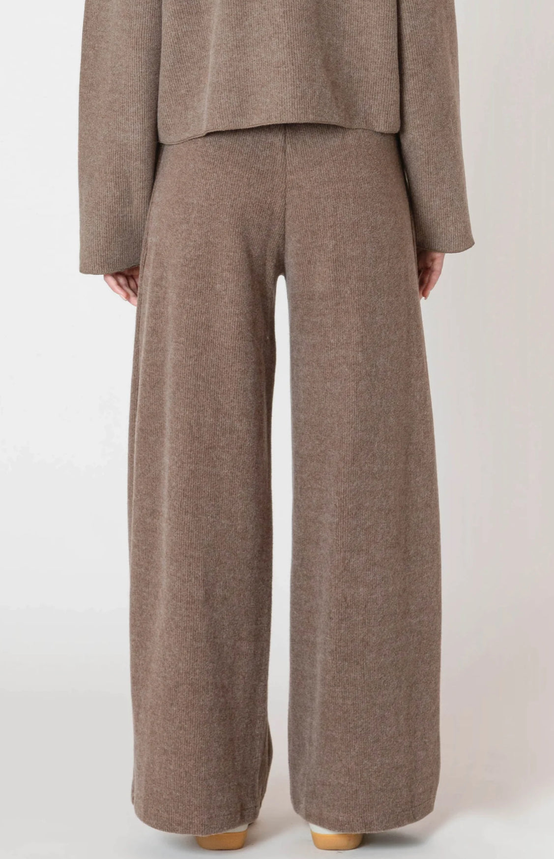 Brown Wide Leg Ribbed Pants by Room 34