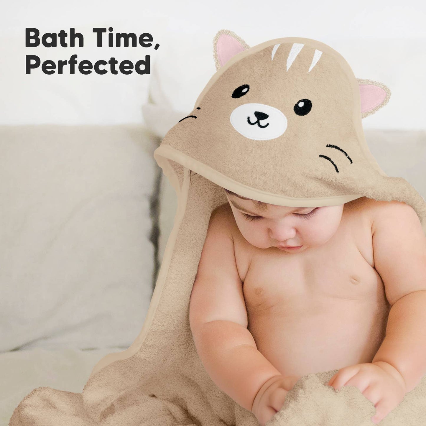 Hooded Bath Towel - Kitty Cat