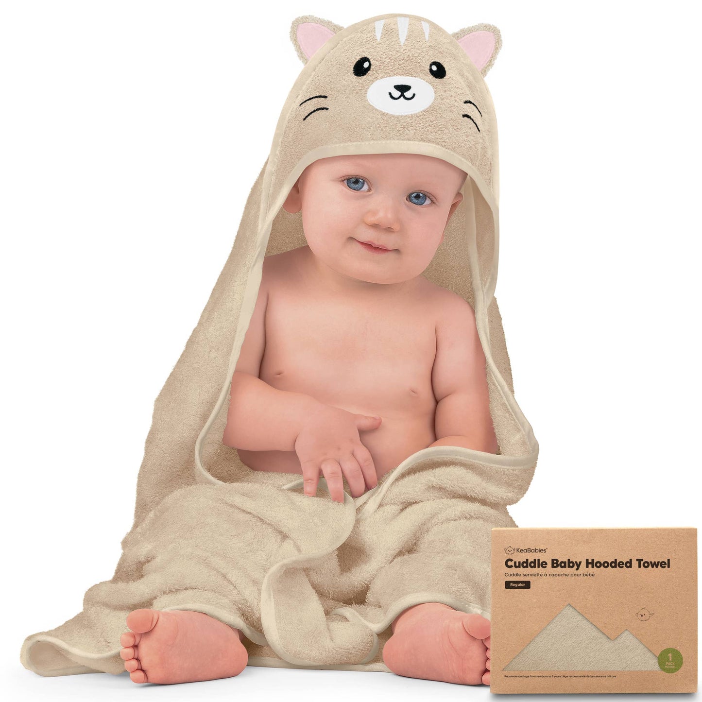 Hooded Bath Towel - Kitty Cat