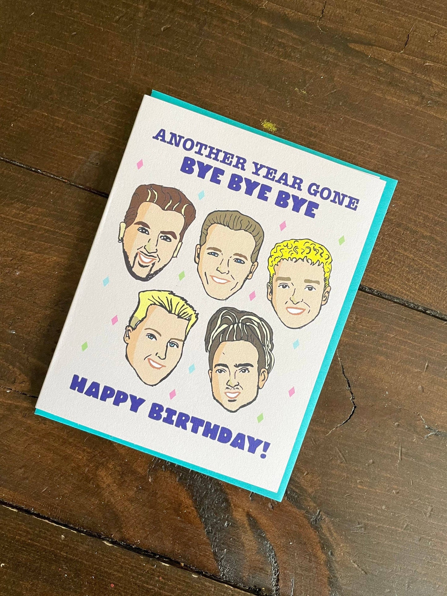 NSYNC 90s Boyband Birthday Card