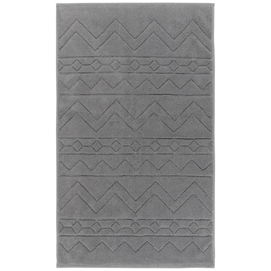 Charcoal Jacquard Bathmat