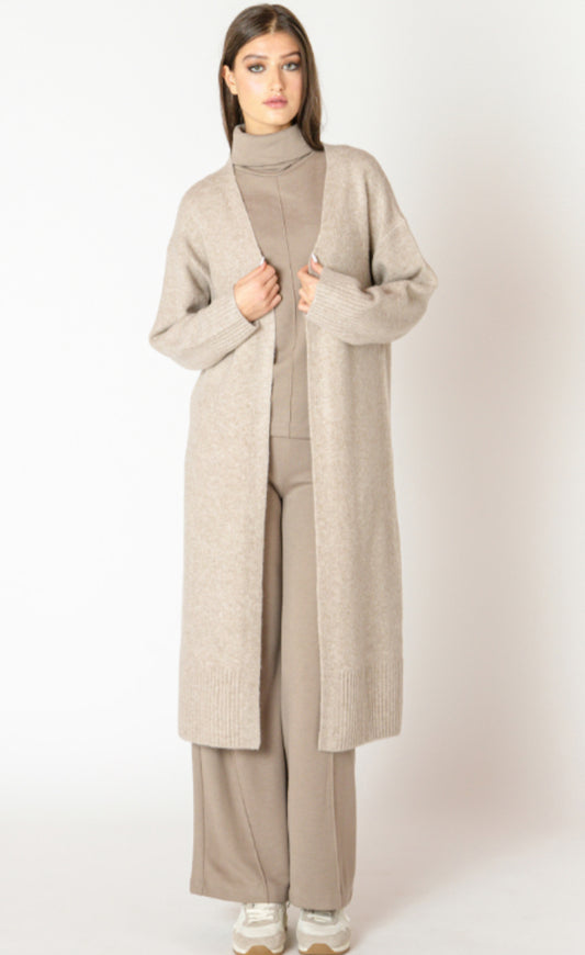 Longline Open Cardigan