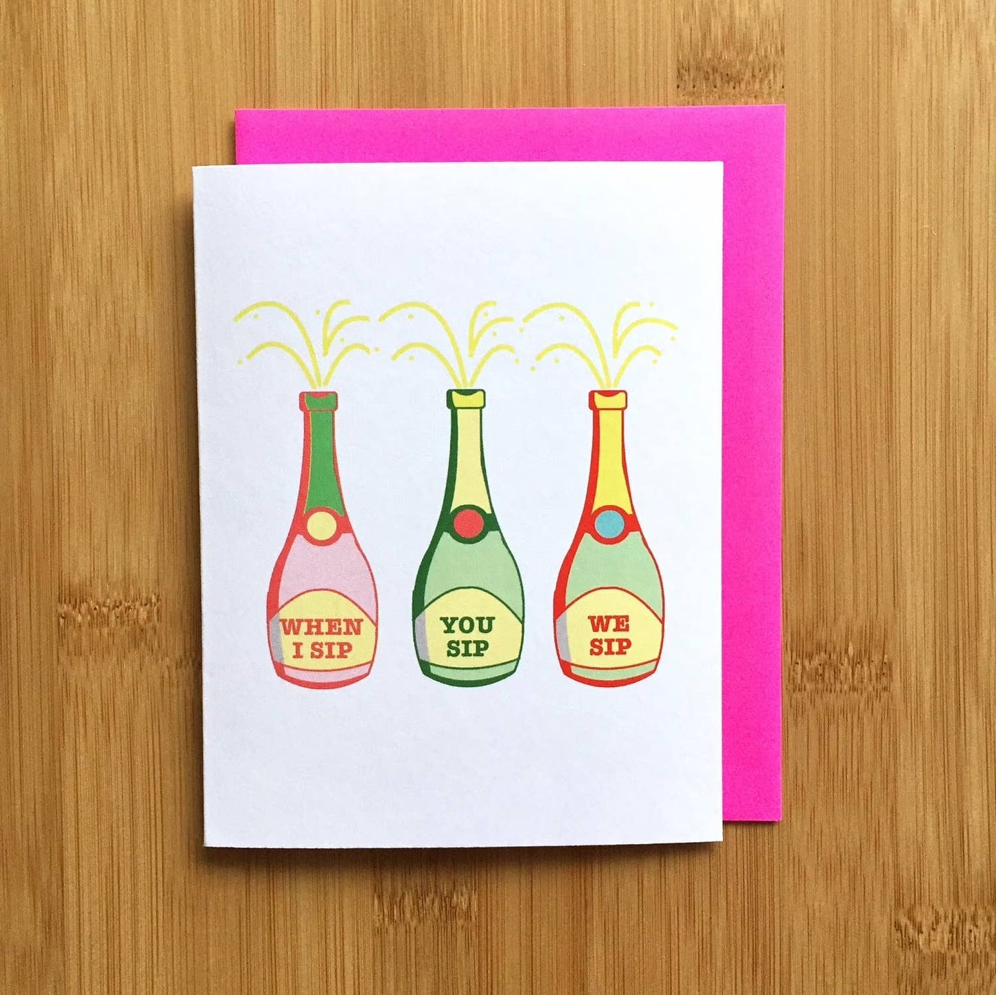 Congratulations Champagne Card