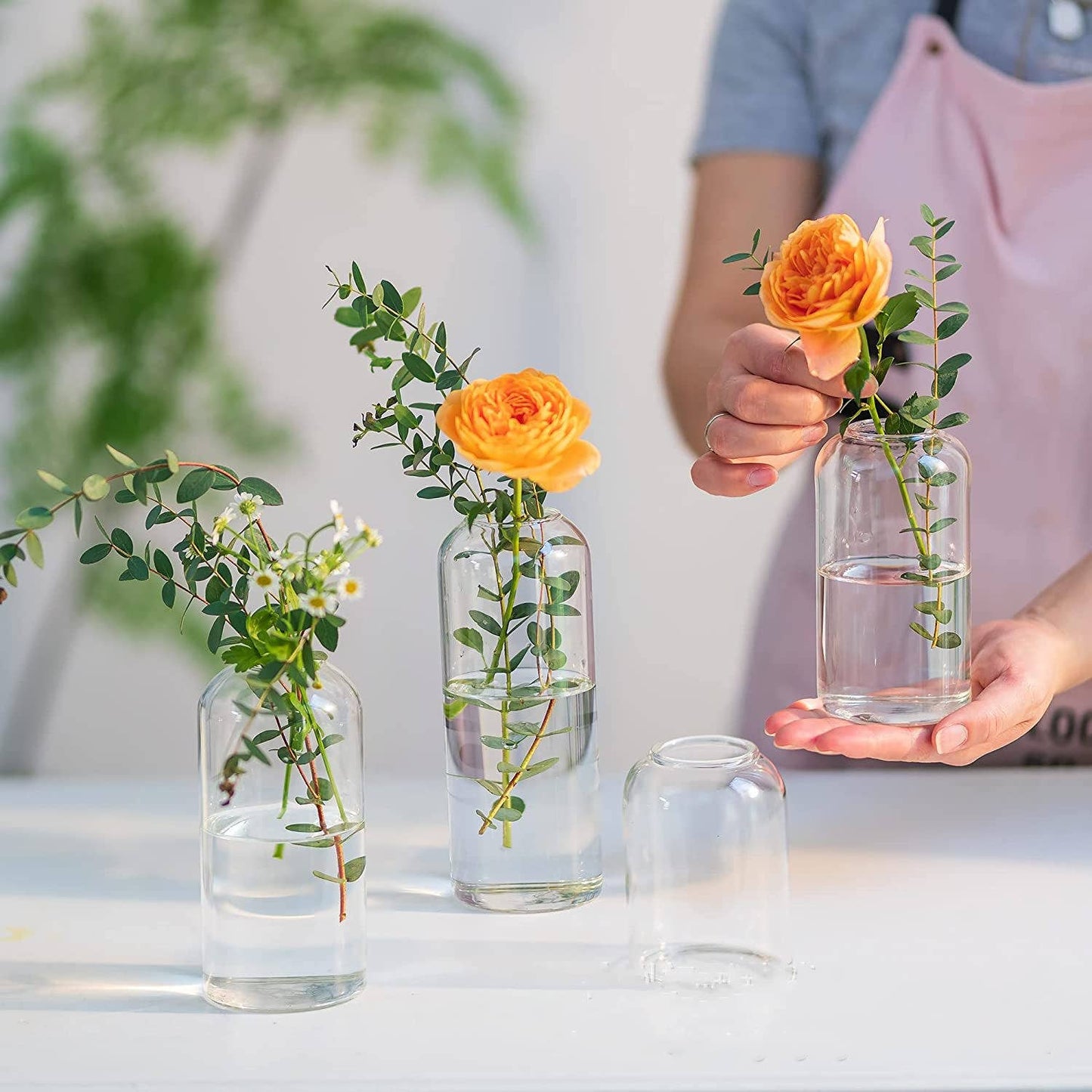 Hand-Blown Minimal Glass Vase | Two Sizes