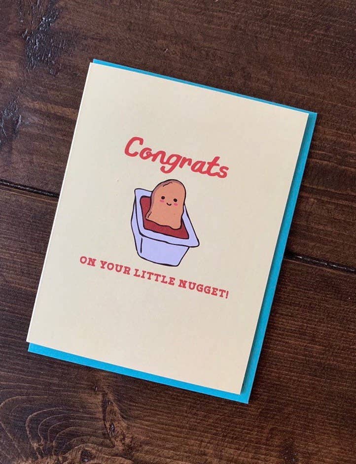 Nugget Baby Card -