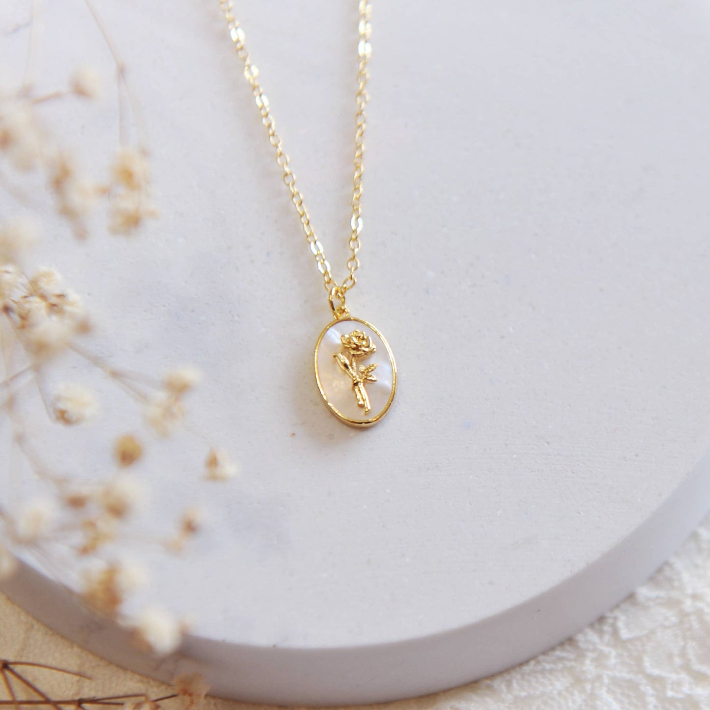 Flora Birth Flower Necklace