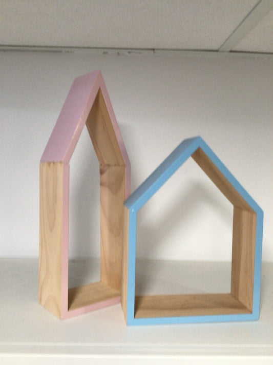 Wooden House Shelf