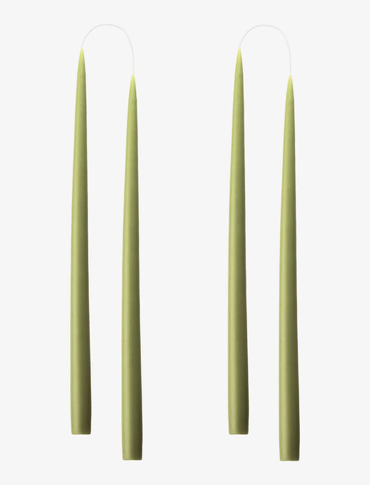 Olive Danish Taper Candle | Set of 2