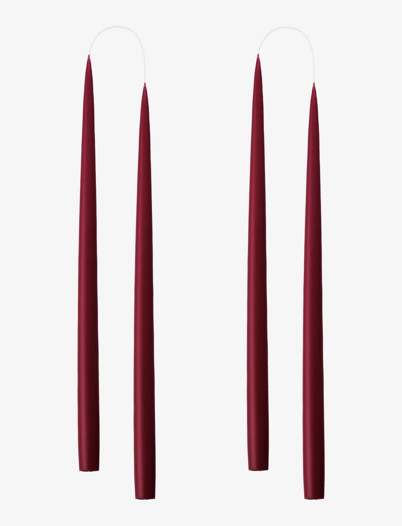 Light Burgundy Danish Taper Candle