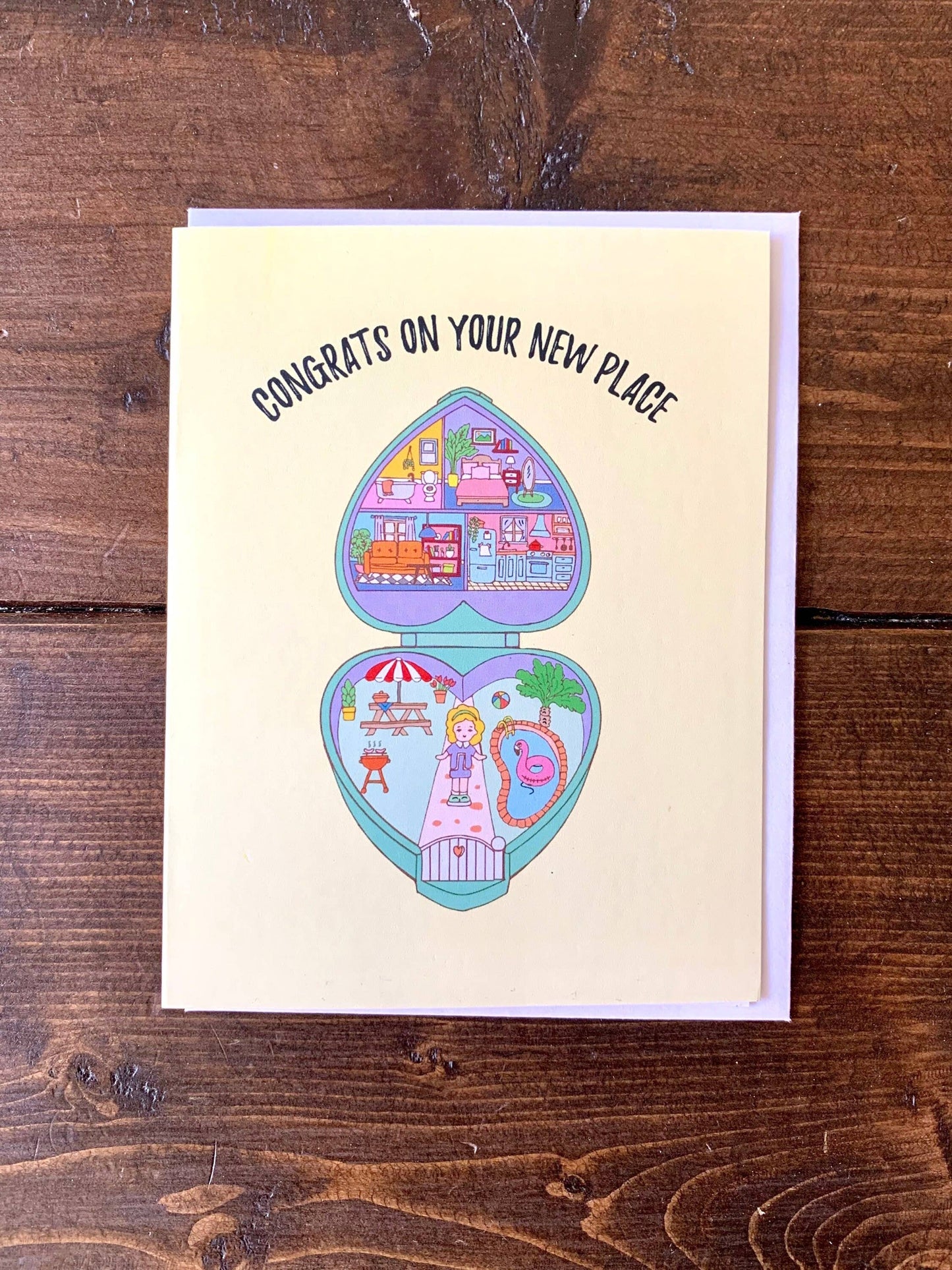 Polly Pocket Housewarming Card