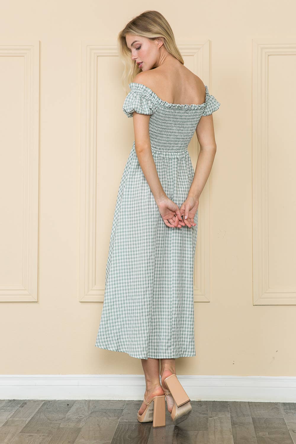 Ruffled Gingham Dress