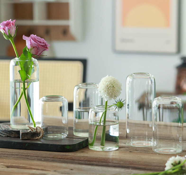 Hand-Blown Minimal Glass Vase | Two Sizes