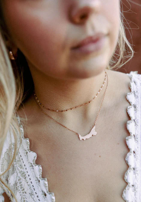 PEI Mini Map Layering Necklace