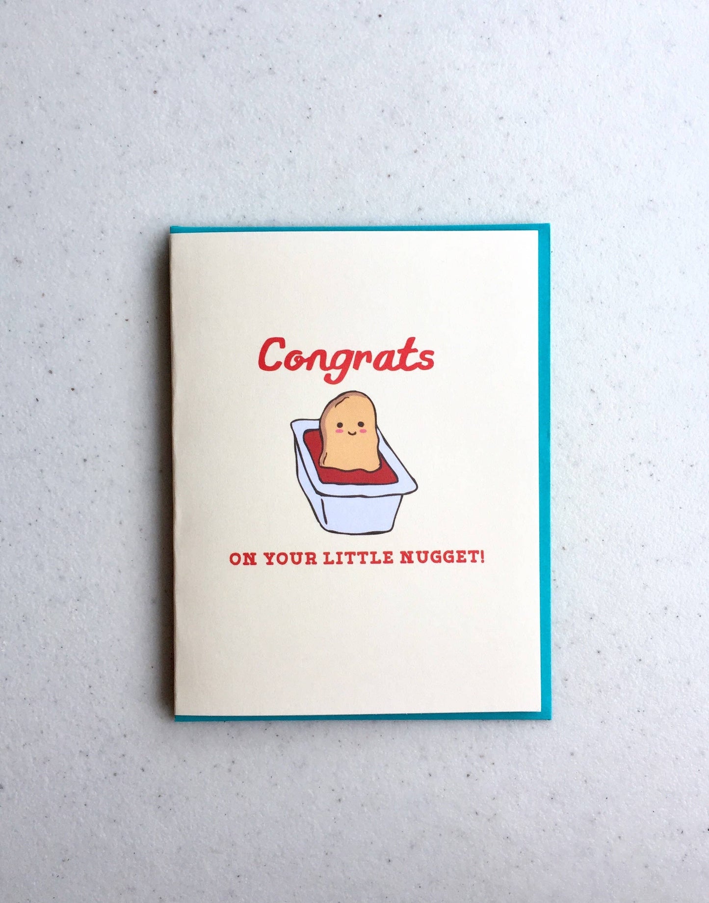 Nugget Baby Card -