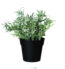 Faux Herbs in Plastic Pots, 4 Styles