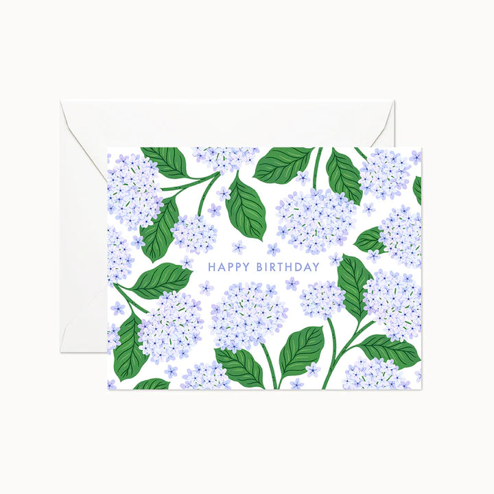 Hydrangea Happy Birthday Card