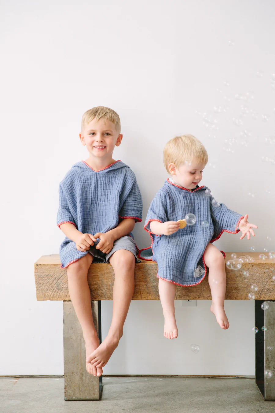 THE PEBBLE | Kids Muslin Poncho