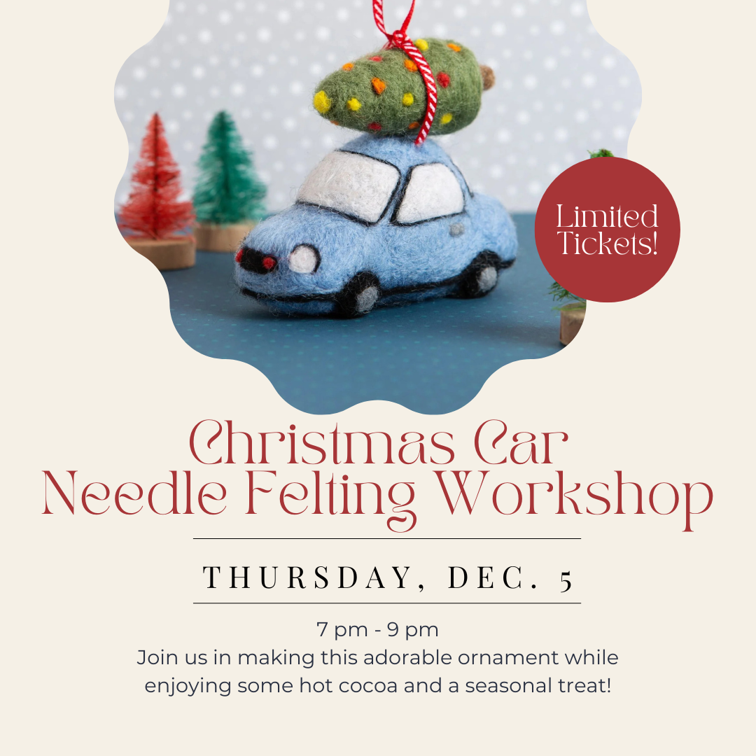 Christmas Car Needle Felting Workshop